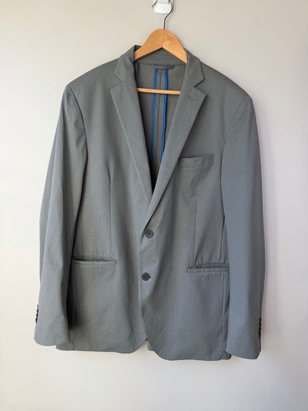 Twillory Size 44L Performance Blazer Unstructured Machine Washable 2 Button